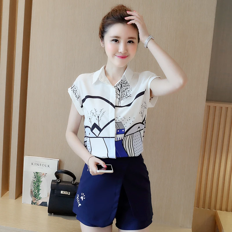 playful turn-collar two piece set loaded Korean style short -sleeve shirt with high waist shorts skirt 2 piece set women 287
playful turn-collar two piece set loaded Korean style short -sleeve shirt with high waist shorts skirt 2 piece set women 287