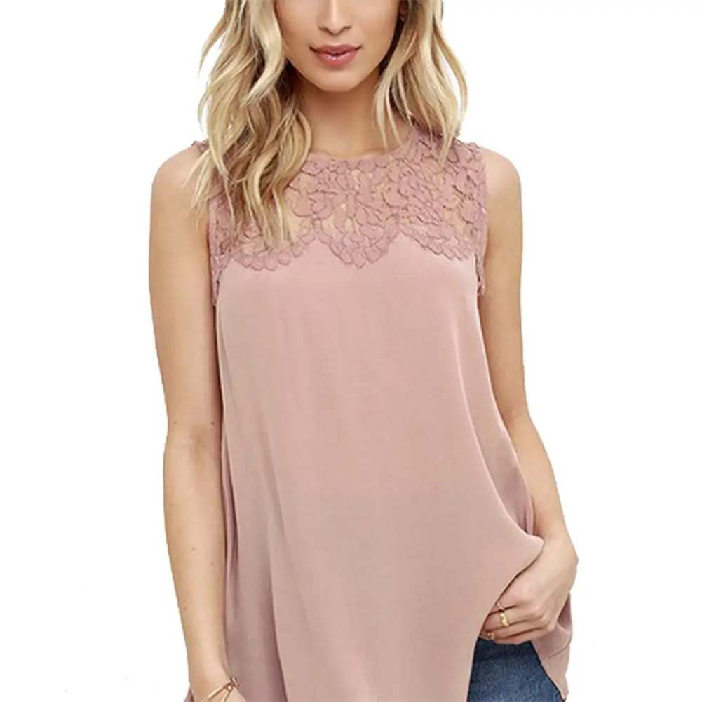 Women Tops Summer Top Casual Loose Short Sleeve Solid Lace O-neck Chiffon Female Shirts Vest Blusa
Women Tops Summer Top Casual Loose Short Sleeve Solid Lace O-neck Chiffon Female Shirts Vest Blusa