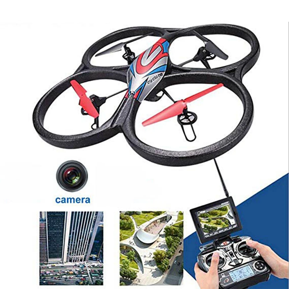 

WLtoys V666 2.4G 4CH 6 Axis big quadcopter with 5.8G FPV HD Real-time image transmission Camera and Monitor display RTF