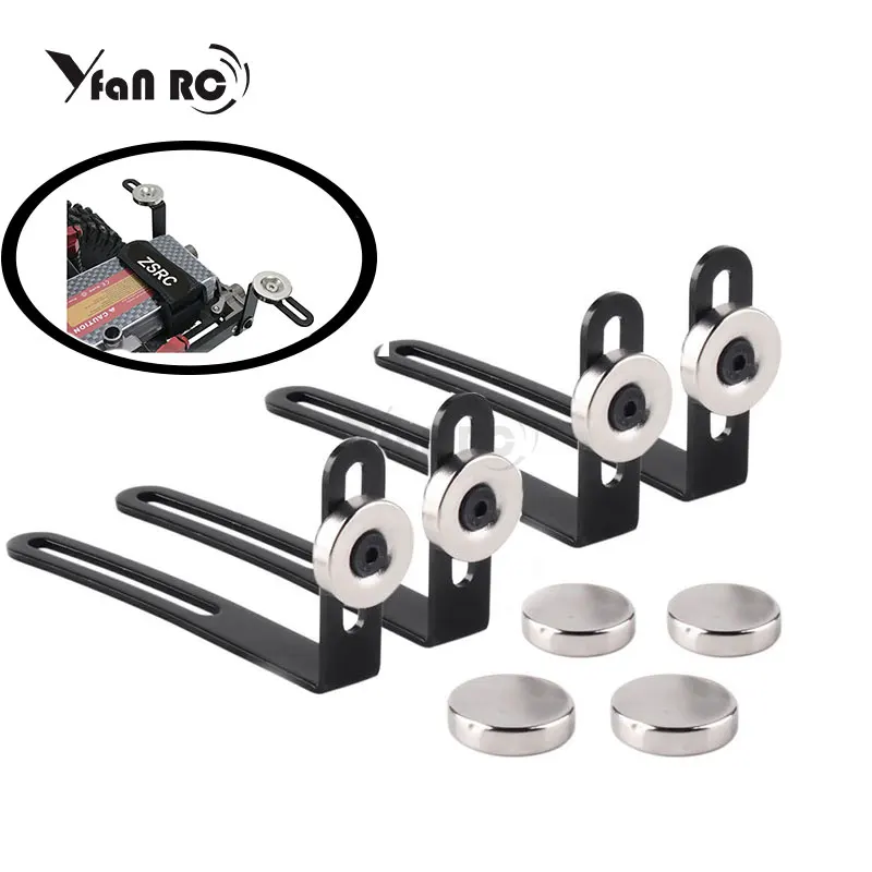 4PCS RC Car Shell Body Mount Metal L-Bracket with Magnet for 1:10 RC Crawler Car Axial SCX10 90046 D90
4PCS RC Car Shell Body Mount Metal L-Bracket with Magnet for 1:10 RC Crawler Car Axial SCX10 90046 D90