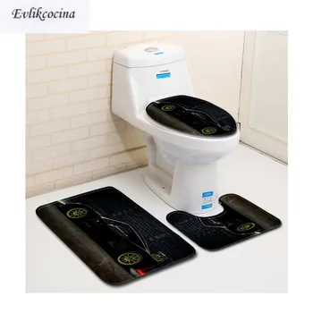 Free Shipping 3pcs Black Racing Car Banyo Bathroom Carpet Toilet Bath Mats Set Non Slip Pad Tapis Salle De Bain Alfombra Bano
Free Shipping 3pcs Black Racing Car Banyo Bathroom Carpet Toilet Bath Mats Set Non Slip Pad Tapis Salle De Bain Alfombra Bano