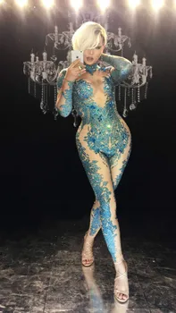 Sexy Green Rhinestones Jumpsuit Women Dj Bar Performance Dance Wear Ds Female Singer Mv Rhinestone Bodysuit Clothing DJDS GOGO
Sexy Green Rhinestones Jumpsuit Women Dj Bar Performance Dance Wear Ds Female Singer Mv Rhinestone Bodysuit Clothing DJDS GOGO