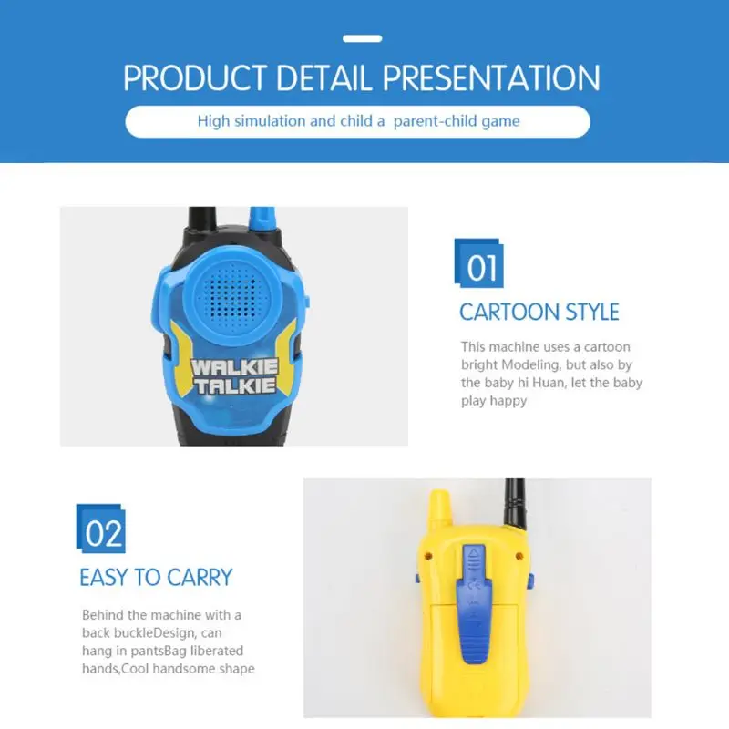 Remote Wireless Call Electric Walkie-talkie Children Play House Role Playing Game Toy 95AE