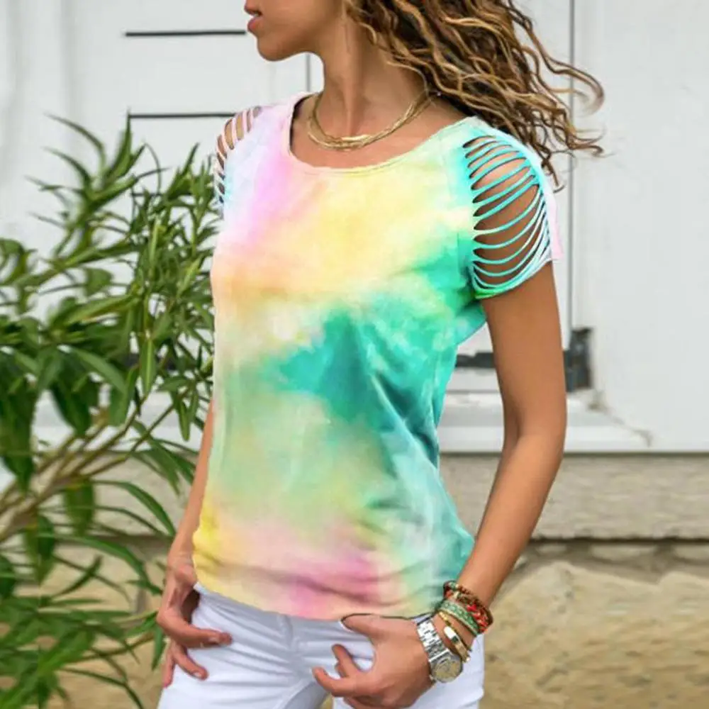 Summer Tops For Women 2019 T Shirt Tie Dye Print Short Sleeve O Neck Casual Tshirt Clothes Women harajuku t shirt 35H
Summer Tops For Women 2019 T Shirt Tie Dye Print Short Sleeve O Neck Casual Tshirt Clothes Women harajuku t shirt 35H