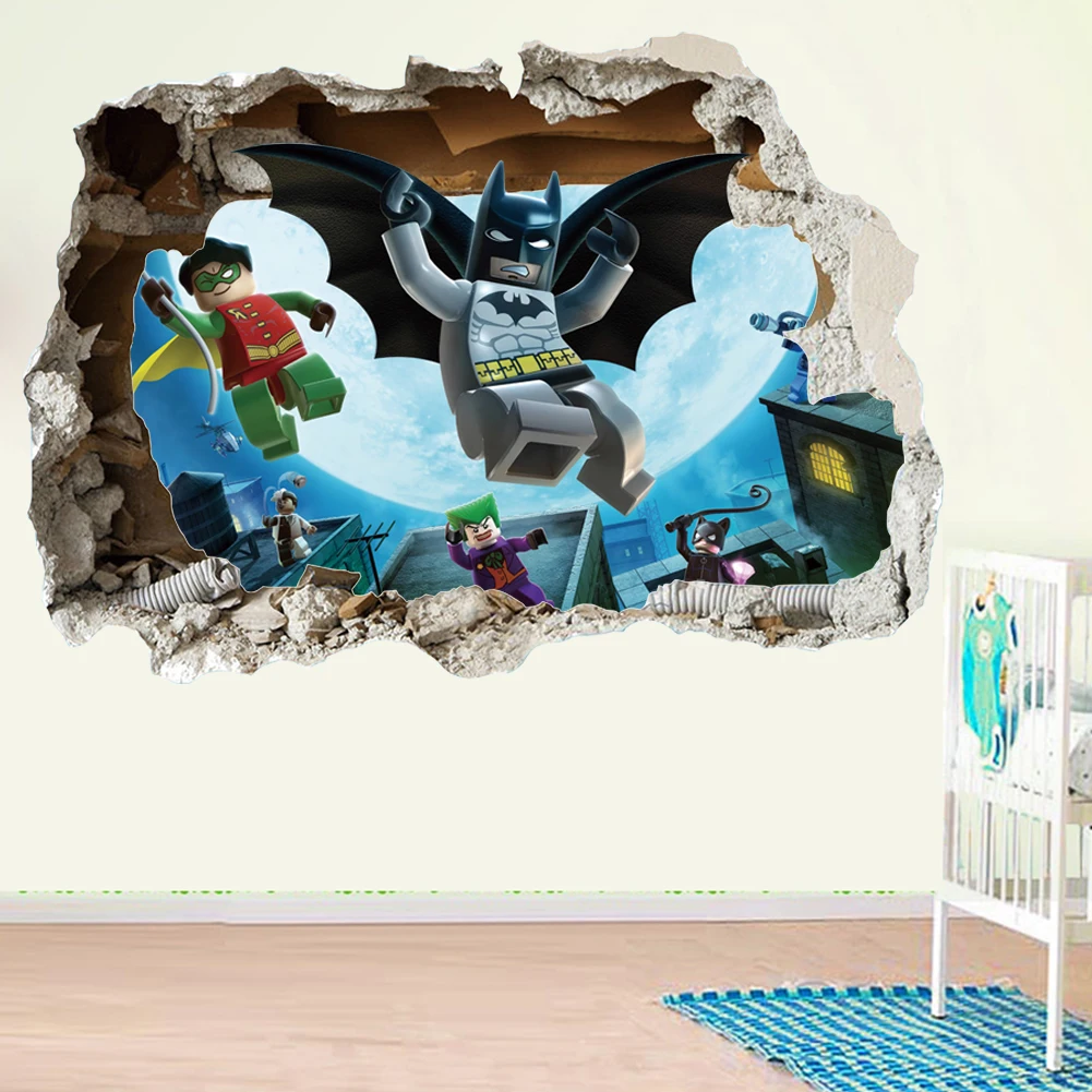 Lego game Q version Super Heros Broken Wall Stickers For Nursery Kids Room Decoration 3D Mural Movie Art Cartoon Home Decal
Lego game Q version Super Heros Broken Wall Stickers For Nursery Kids Room Decoration 3D Mural Movie Art Cartoon Home Decal