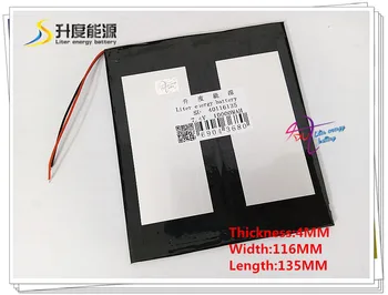 7.4V 5000mAH 40116135 Polymer lithium ion / Li-ion battery for tablet pc e-book speaker
7.4V 5000mAH 40116135 Polymer lithium ion / Li-ion battery for tablet pc e-book speaker