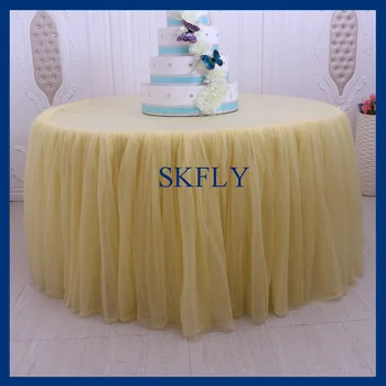 SK005N 5ft round drop 30'' tutu birthday wedding yellow tulle table cloth with top or table skirt
SK005N 5ft round drop 30'' tutu birthday wedding yellow tulle table cloth with top or table skirt