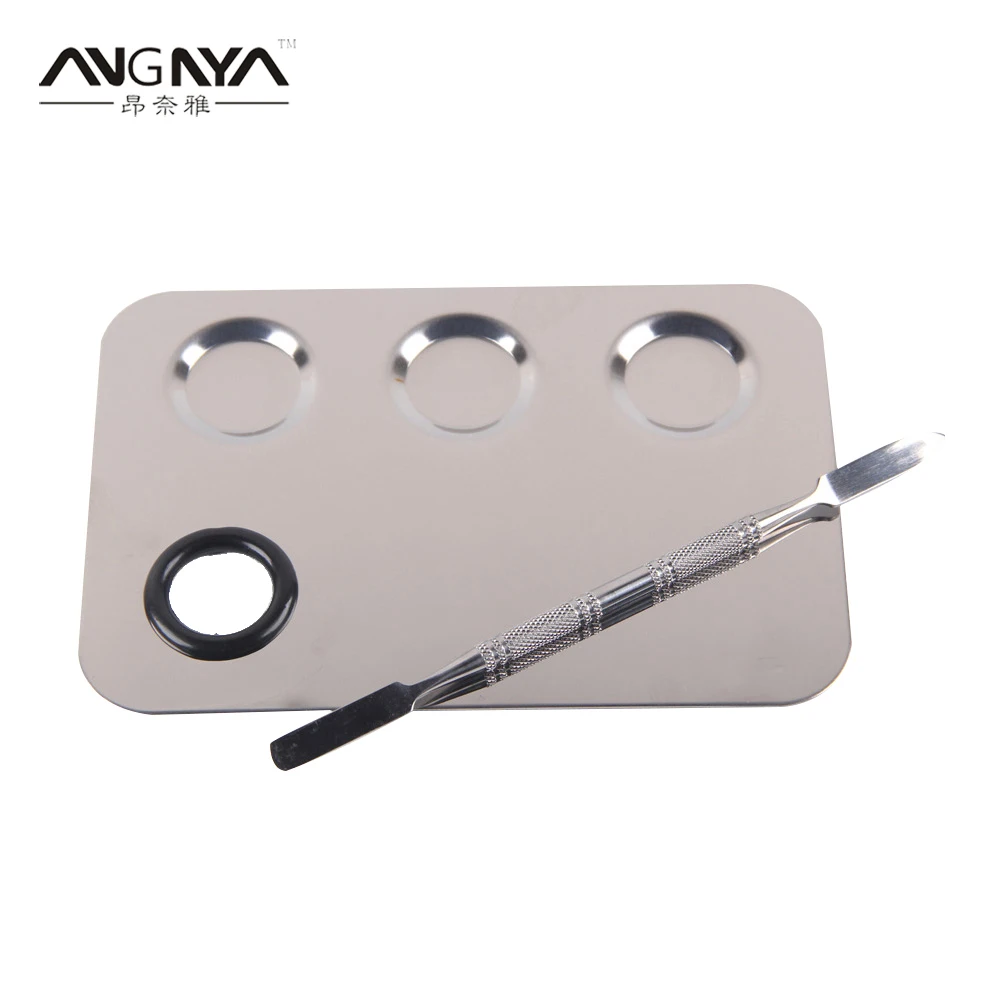 ANGNYA Stainless Steel Nail Art Makeup Cosmetic Mixing Palette With Spatula Makeup Foundation Tool Necessary Square Tool Set
ANGNYA Stainless Steel Nail Art Makeup Cosmetic Mixing Palette With Spatula Makeup Foundation Tool Necessary Square Tool Set