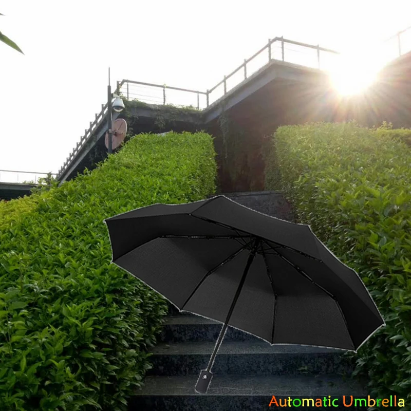 Fully-automatic Three Folding Umbrella For VW Polo Jetta Beetle MK3 Passat B6 B5 Tiguan Black Strong Frame Windproof Umbrellas
Fully-automatic Three Folding Umbrella For VW Polo Jetta Beetle MK3 Passat B6 B5 Tiguan Black Strong Frame Windproof Umbrellas