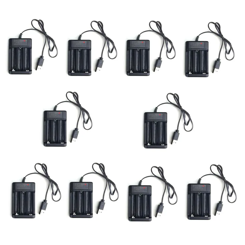 

Lot 10PCS USB 3 Slots Output DC 5V Input 3.6V 250mAh Charger for Rechargable NI-MH NI-CD Lithium-ion AA Battery