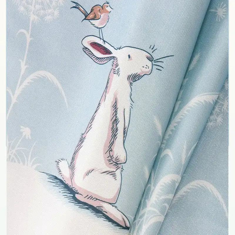 الحديثة الكرتون الأرنب المطبوعة الستائر لغرفة المعيشة تعتيم الستائر للأطفال غرفة نوم نافذة تول الستار لوحات المطبخ الستائر gooum