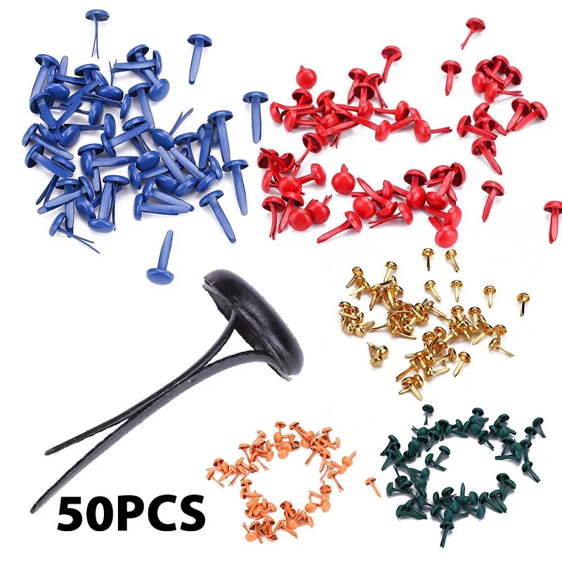 50pcs/set 2 Size Solid Color Fashion Mixed Pastel Round Brads Decorative Metal Nails Scrapbooking Card Stamping Home Decor Craft
50pcs/set 2 Size Solid Color Fashion Mixed Pastel Round Brads Decorative Metal Nails Scrapbooking Card Stamping Home Decor Craft
