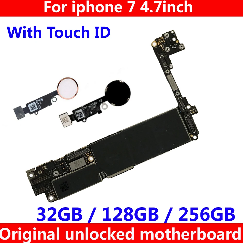 32GB 128GB 256GB 100% original for iphone 7 IOS system logic board Unlocked iCloud motherboard with / NO Touch ID For iphone 7
32GB 128GB 256GB 100% original for iphone 7 IOS system logic board Unlocked iCloud motherboard with / NO Touch ID For iphone 7