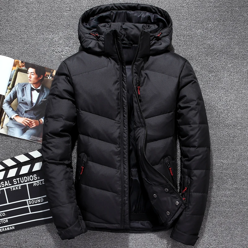 Men's Winter New White Duck Down Warm Jacket Quality Thick Windbreaker Casual Windproof Blue Hooded Clothing Outdoor Parka 2019
Men's Winter New White Duck Down Warm Jacket Quality Thick Windbreaker Casual Windproof Blue Hooded Clothing Outdoor Parka 2019