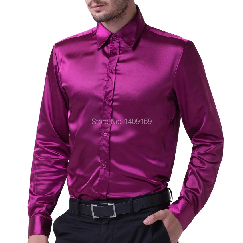 Top Quality Silk Single Breasted Business Casual Mens Shirts Famous Brand Fashion Slim Fit Shirts Gentleman Dress Shirts
Top Quality Silk Single Breasted Business Casual Mens Shirts Famous Brand Fashion Slim Fit Shirts Gentleman Dress Shirts