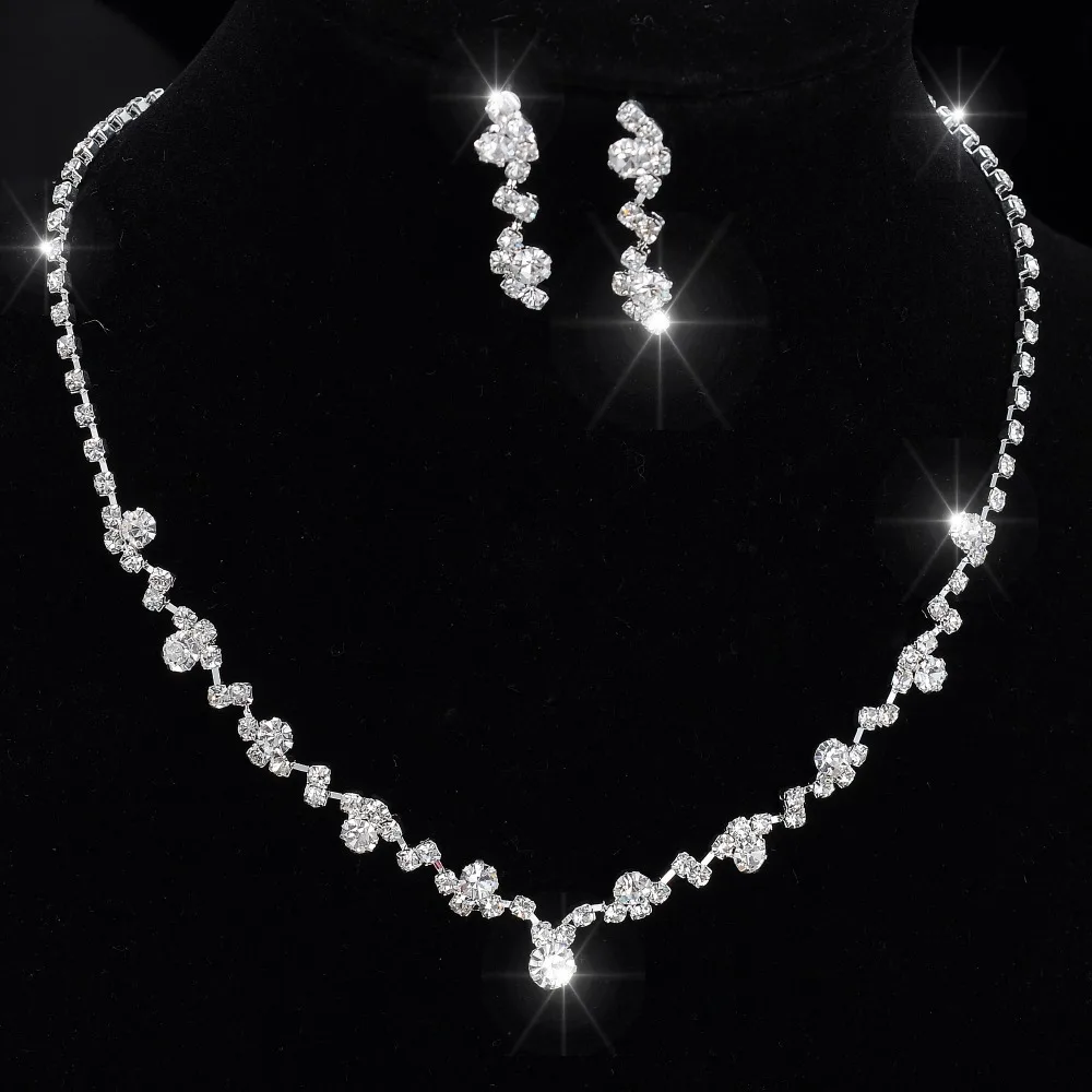 Silver Tone Crystal Tennis Choker Necklace Set Earrings Factory Price Wedding Bridal Bridesmaid African Jewelry Sets 14F3AF067
Silver Tone Crystal Tennis Choker Necklace Set Earrings Factory Price Wedding Bridal Bridesmaid African Jewelry Sets 14F3AF067