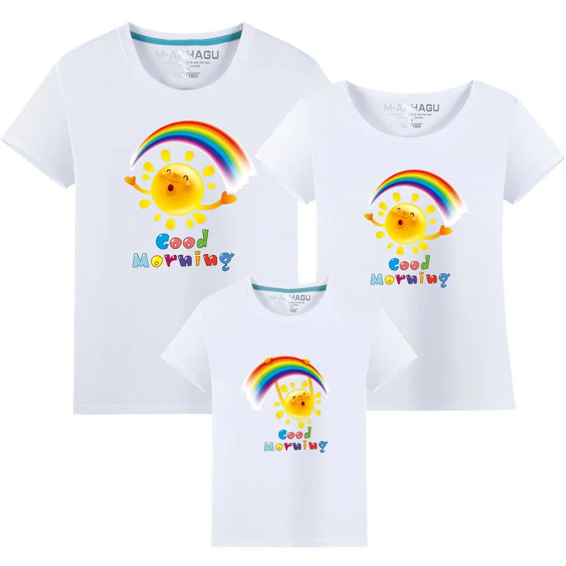 Summer Family Matching Outfits T shirt Mom Dad Son Daughter Rainbow T Shirts Family Mother Father Kids Matching outfits Tees
Summer Family Matching Outfits T shirt Mom Dad Son Daughter Rainbow T Shirts Family Mother Father Kids Matching outfits Tees