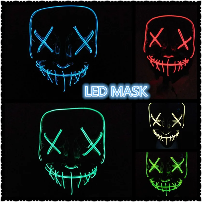 LED Light Mask Halloween Festival Cosplay Costume Face Cover V for Vendetta Funny EL Wire Glowing Mask Light Up EL Flashing 3V
LED Light Mask Halloween Festival Cosplay Costume Face Cover V for Vendetta Funny EL Wire Glowing Mask Light Up EL Flashing 3V