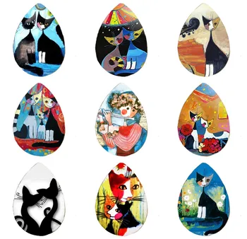 Hot sale 5pcs18*25mm Colorful Cats Family Colorful Animal Handmade Photo Glass Drop Style Cabochons Jewelry Accessories
Hot sale 5pcs18*25mm Colorful Cats Family Colorful Animal Handmade Photo Glass Drop Style Cabochons Jewelry Accessories