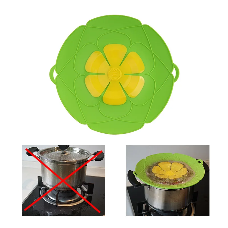 Silicone lid Spill Stopper Cover For Pot Pan Kitchen Accessories Cooking Tools Flower Cookware Kitchen Gadgets
Silicone lid Spill Stopper Cover For Pot Pan Kitchen Accessories Cooking Tools Flower Cookware Kitchen Gadgets
