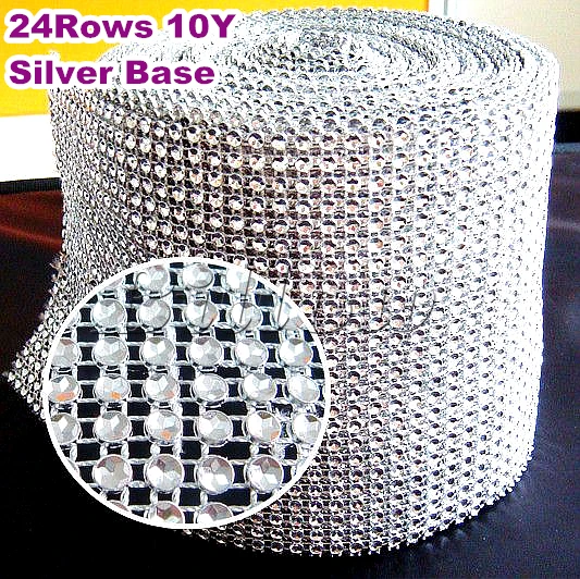Silver Wedding Diamond Sparkle Rhinestone Mesh Trim 4mm 10yards 24 rows Plastic base Party Decorations Cake Ribbon Strass B2225
Silver Wedding Diamond Sparkle Rhinestone Mesh Trim 4mm 10yards 24 rows Plastic base Party Decorations Cake Ribbon Strass B2225