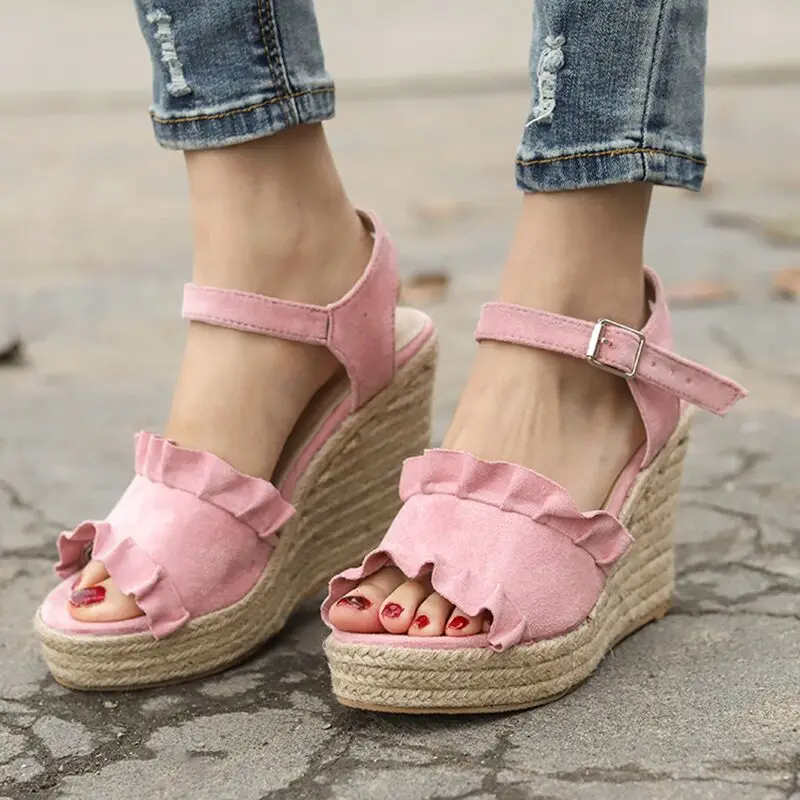 Summer Women Sandals Comfort Women Shoes Wedge Sandals Straw Heels Ladies Shoes Woman Sandalie Platform Sandals Plus Size 43
Summer Women Sandals Comfort Women Shoes Wedge Sandals Straw Heels Ladies Shoes Woman Sandalie Platform Sandals Plus Size 43