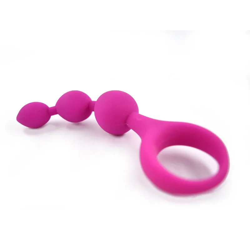 Silicone Anal Beads Masturbator Toys Large Smooth Anal Tube Butt Plug Anal Ball Stimulator Adult Products Sex Toys For Woman Man