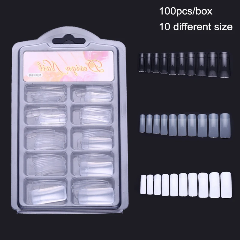 100Pcs/Box Half Cover False Nail Tips U-shape Fake Nails Ultra Thin Nail Tips 10 Sizes Natural White Transparent Nail Art Tools
100Pcs/Box Half Cover False Nail Tips U-shape Fake Nails Ultra Thin Nail Tips 10 Sizes Natural White Transparent Nail Art Tools