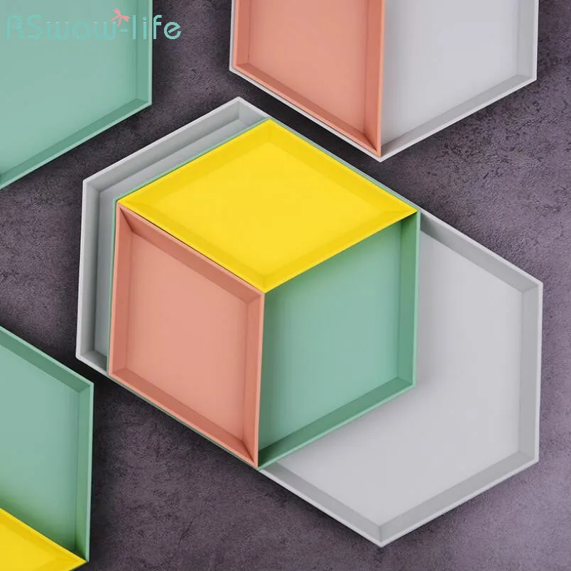 Geometric Pallet Desktop Finishing Diamond Receiving Plate Jewelry Cosmetics Place Fruit Dish Plastic PP Snack Plates Composable
Geometric Pallet Desktop Finishing Diamond Receiving Plate Jewelry Cosmetics Place Fruit Dish Plastic PP Snack Plates Composable
