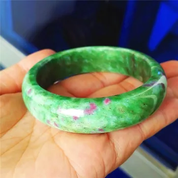 Genuine Green Natural Ruby Zoisite Gemstone Crystal Fashion Woman Bangle Inner Diameter 55mm
Genuine Green Natural Ruby Zoisite Gemstone Crystal Fashion Woman Bangle Inner Diameter 55mm