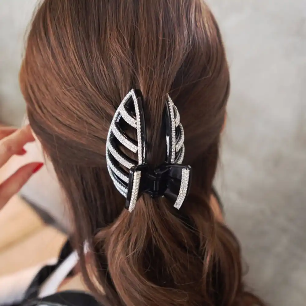 2016 New Extra Large Hair Claws Rhinestones Thick Hair Clip