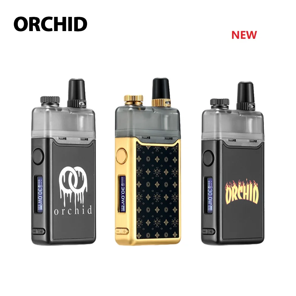 

NEW Orchid IQS Pod Kit with 950mAh Battery & 3ml Pod & 0.8ohm Mesh Coil Portable E-cig Vape Kit for MTL DL Vaping Vs Drag Nano