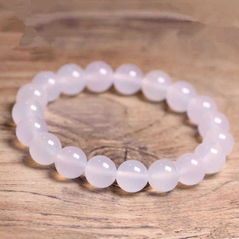 Natural Stones White Agate Bracelet Onyx Crystal Quartz Round Bead Men Women Bracelet Healing Reiki Energy Gift Lucky Jewelry
Natural Stones White Agate Bracelet Onyx Crystal Quartz Round Bead Men Women Bracelet Healing Reiki Energy Gift Lucky Jewelry