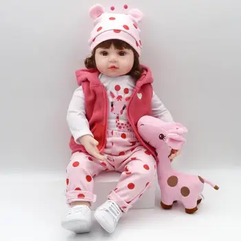 48cm Silicone Reborn Doll Baby Girls Princess Adorable Lifelike Toddler Kids Toy with hands open bebes reborn doll lol Dolls
48cm Silicone Reborn Doll Baby Girls Princess Adorable Lifelike Toddler Kids Toy with hands open bebes reborn doll lol Dolls