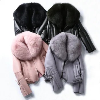 Winter Jacket Women Casual 2020 Real Fur Coat Natural Fox Fur Collar Real Wool Fur Liner PU Faux Leather Thick Warm Streetwear
Winter Jacket Women Casual 2020 Real Fur Coat Natural Fox Fur Collar Real Wool Fur Liner PU Faux Leather Thick Warm Streetwear