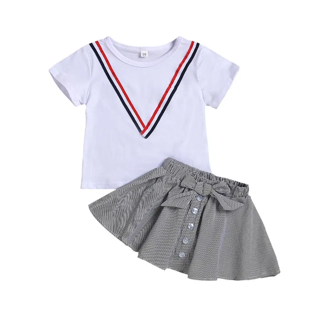 Kid Baby Girl Summer Clothes Set White Top+Skirt College Style Bebe Fashion Clothing Set Outfit
Kid Baby Girl Summer Clothes Set White Top+Skirt College Style Bebe Fashion Clothing Set Outfit
