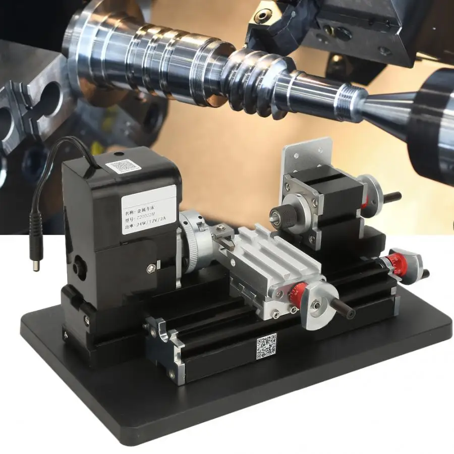 24W Mini Metal Lathe 20000RPM Motor for Soft Metal Plastic Acrylic US Plug 100-240V Mini Lathe Machine tour a metaux
24W Mini Metal Lathe 20000RPM Motor for Soft Metal Plastic Acrylic US Plug 100-240V Mini Lathe Machine tour a metaux