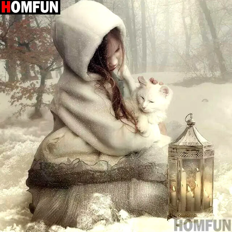 HOMFUN Full Square/Round Drill 5D DIY Diamond Painting "Girl wolf" 3D Embroidery Cross Stitch 5D Home Decor A13447
HOMFUN Full Square/Round Drill 5D DIY Diamond Painting "Girl wolf" 3D Embroidery Cross Stitch 5D Home Decor A13447