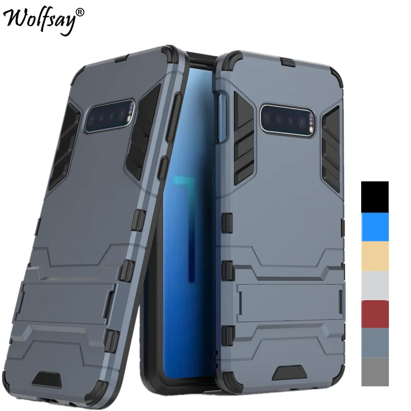 Чехол для Samsung Galaxy S10E противоударный Гибридный Силиконовый армированный чехол из