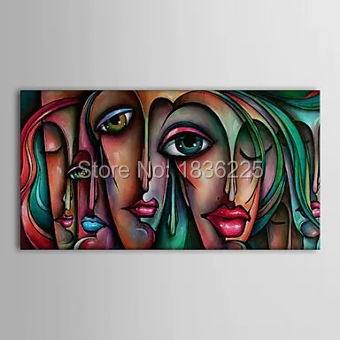 Hand painted Canvas Modernism Abstract fashion Girls colorful face Art Painting for Living Room Bedroom Decor Paintings Wall
Hand painted Canvas Modernism Abstract fashion Girls colorful face Art Painting for Living Room Bedroom Decor Paintings Wall