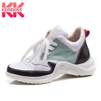 KemeKiss Women Sneakers Genuine Leather Vulcanized Shoes Women Mixed Color Strappy Outdoor Trainers Brand Footwear Size 34-39
KemeKiss Women Sneakers Genuine Leather Vulcanized Shoes Women Mixed Color Strappy Outdoor Trainers Brand Footwear Size 34-39