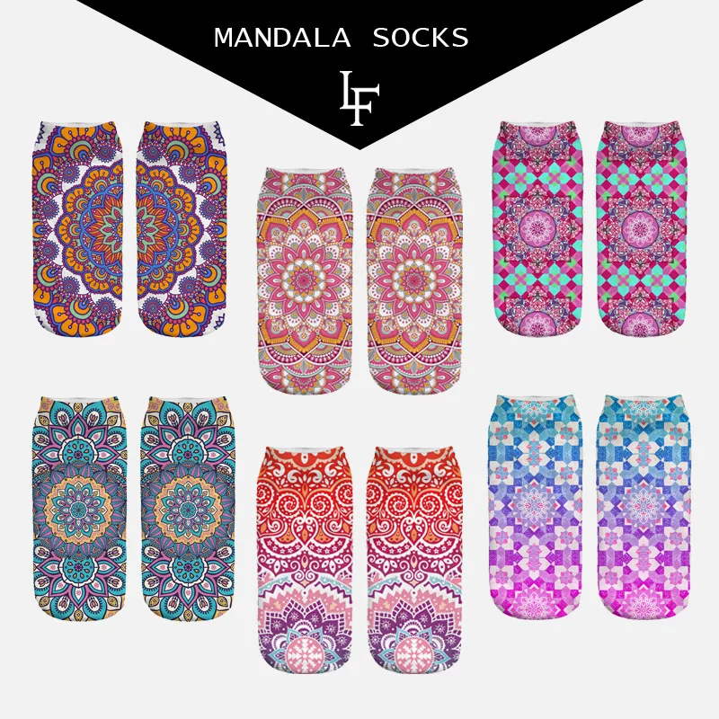 2017 New Arrival Short Mandala Socks Women 3D Print Aztec High Quality Polyester Beauty Flower Low Cut Ankle Socks
2017 New Arrival Short Mandala Socks Women 3D Print Aztec High Quality Polyester Beauty Flower Low Cut Ankle Socks