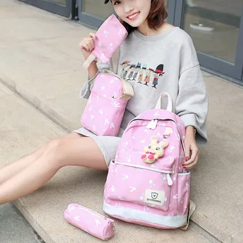Women Bag 4 Sets Girl Rabbit Animals Travel Backpack Shoulder zaino donna school bags for teenage girls plecak damski
Women Bag 4 Sets Girl Rabbit Animals Travel Backpack Shoulder zaino donna school bags for teenage girls plecak damski