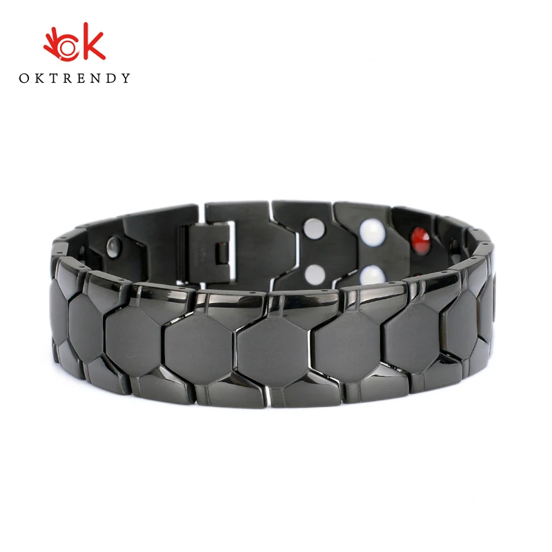 Oktrendy New Casual Style Men Magnetic Bracelet Simple Black Stainless Steel Bracelets for Arthritis Health Care Jewelry Gifts
Oktrendy New Casual Style Men Magnetic Bracelet Simple Black Stainless Steel Bracelets for Arthritis Health Care Jewelry Gifts