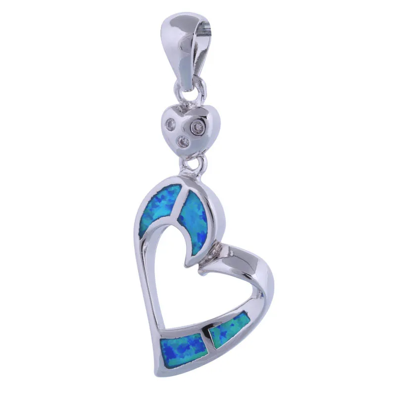 Garilina Fashion Jewelry Heart Silver Filled necklace Blue Fire Opal pendant for women P294
Garilina Fashion Jewelry Heart Silver Filled necklace Blue Fire Opal pendant for women P294