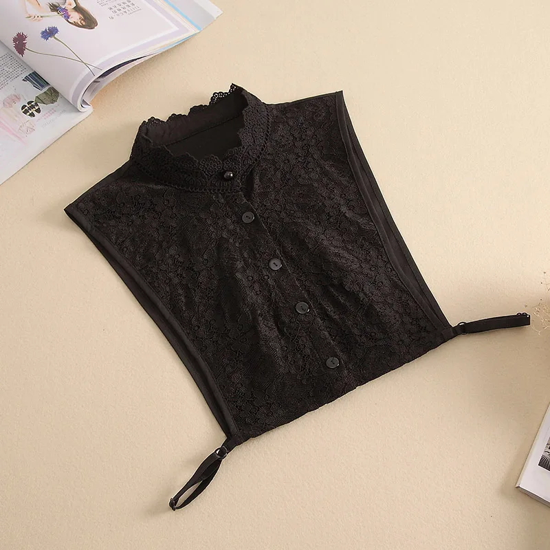 Women Fake Collar Solid Color Lace Breathable Collar for Matching Tops KS-shipping
Women Fake Collar Solid Color Lace Breathable Collar for Matching Tops KS-shipping