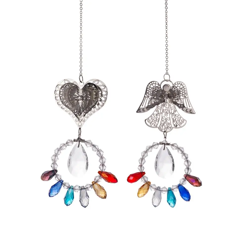 3D Metal Angel Heart Chandelier Lamps Light Pendant Window Hanging Suncatcher Rainbow Maker Curtain Wedding Decoration Gift
3D Metal Angel Heart Chandelier Lamps Light Pendant Window Hanging Suncatcher Rainbow Maker Curtain Wedding Decoration Gift