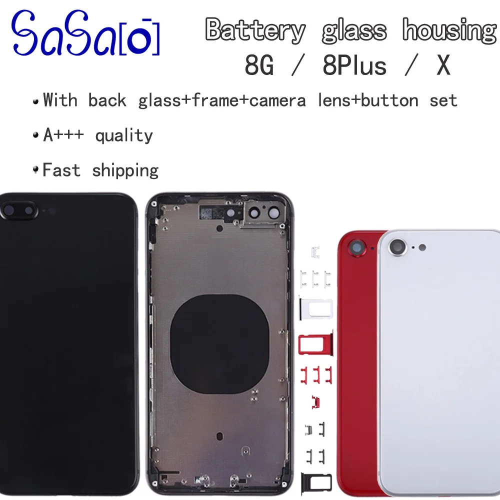 10pcs High Quality For iphone X Back Housing cover Battery glass Rear Door Chassis Frame For iphone 8 8G 4.7'' and 8 Plus 5.5''
10pcs High Quality For iphone X Back Housing cover Battery glass Rear Door Chassis Frame For iphone 8 8G 4.7'' and 8 Plus 5.5''