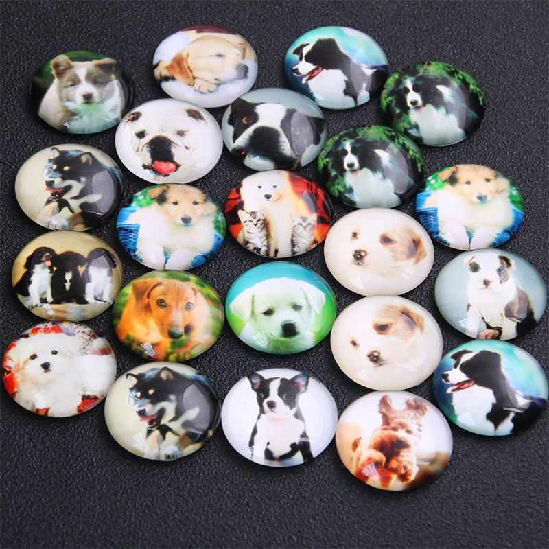 6pcs Mix Animal Cute Pet Dog Pattern Round Glass Cabochon 20mm 25mm Dome Flat Back DIY Jewelry Finding
6pcs Mix Animal Cute Pet Dog Pattern Round Glass Cabochon 20mm 25mm Dome Flat Back DIY Jewelry Finding