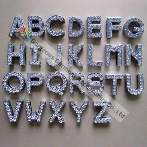 550pcs 18mm rhinestone slide letters crystal letter pet collar letters slide alphabet Gold or Sliver Plated from A to Z
550pcs 18mm rhinestone slide letters crystal letter pet collar letters slide alphabet Gold or Sliver Plated from A to Z